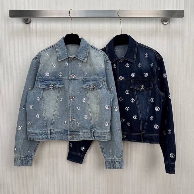 New Arrival! Donkey Skiing Series Gold Coin Sequin Denim Collection! Monogram a