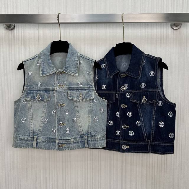 New Arrival! Donkey Skiing Series Gold Coin Sequin Denim Collection! Monogram A