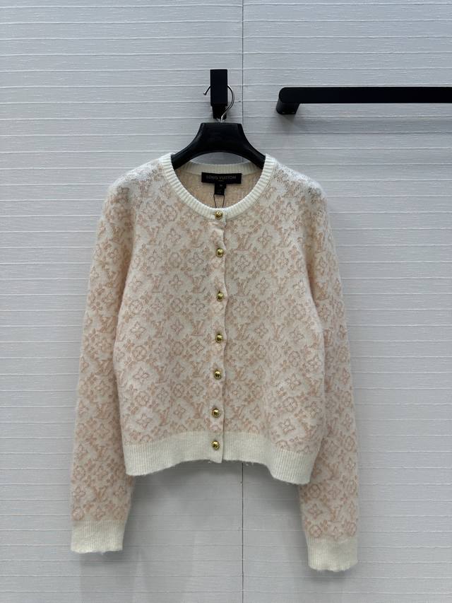 Highly recommend L* Louis Vuitton's fluffy monogram knit cardigan! The classic
