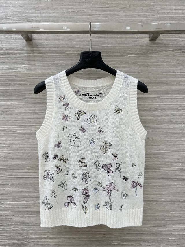 High-Quality Miss D Premium Mulberry Silk Mohair Knitted Vest! Featuring super-