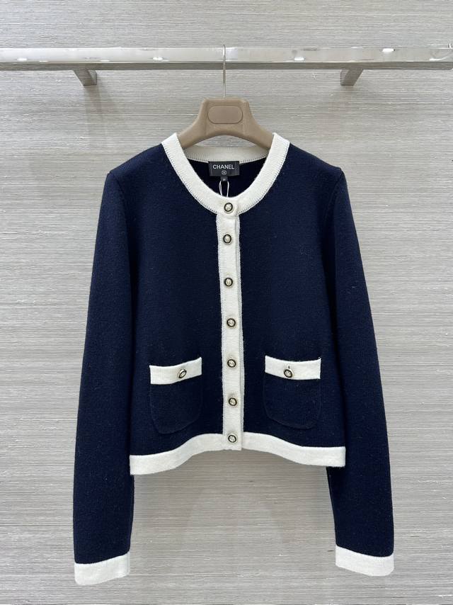 Exclusive first release, original quality, Coco style, elegant knitted round ne