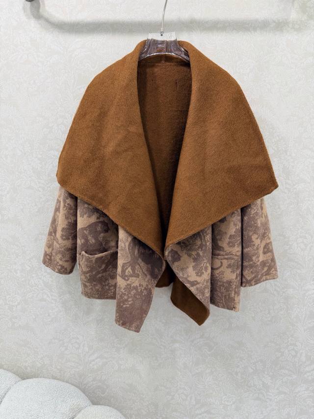 Double-sided Dio*25 New High-End Cashmere Coat - Multi-wear, Brand Custom Fabric