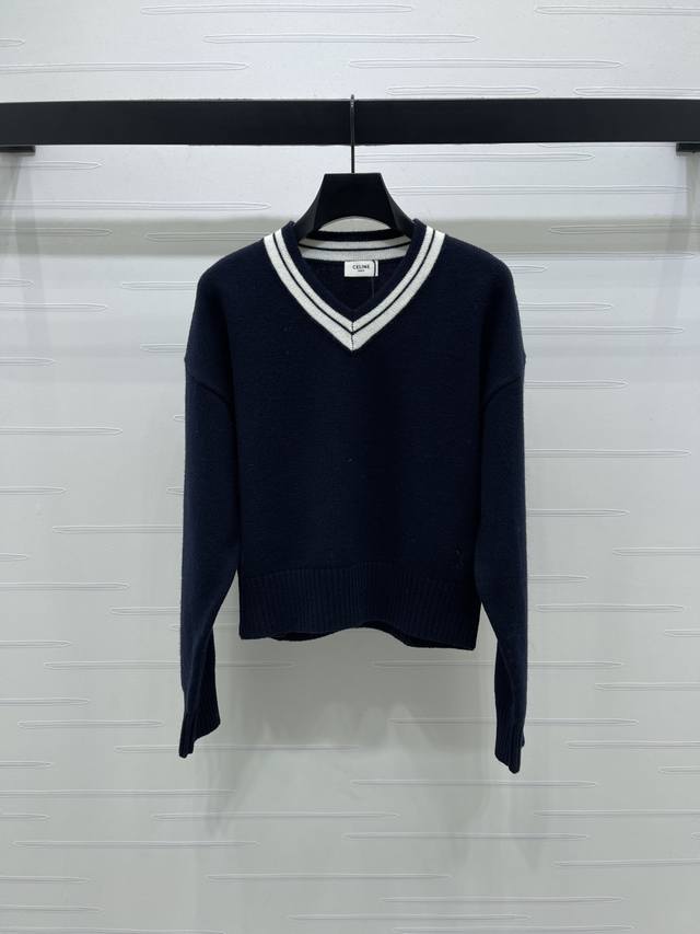 New Arrival: High-Quality Original Celin 2025 Autumn/Winter Collection! V-Neck