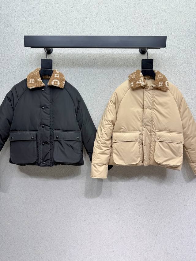 L brand cotton-padded jacket with excellent texture and craftsmanship, perfectly