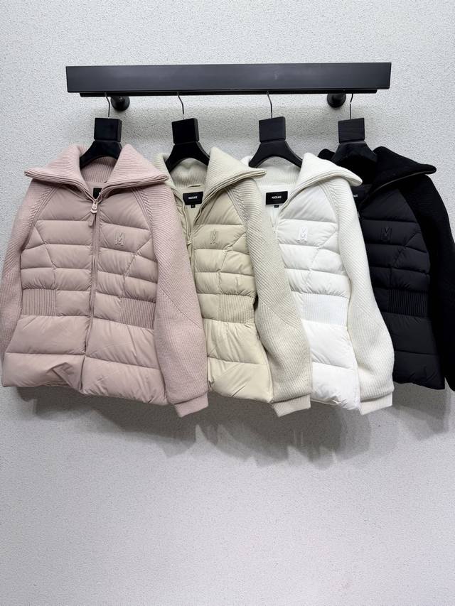 Mackag* Knitted wool and cashmere down jacket with excellent overall warmth. A c