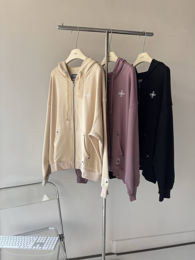 Smfk Wilderness Series Heavyweight Zipper Hoodie Original Version Sizes S, M, L: