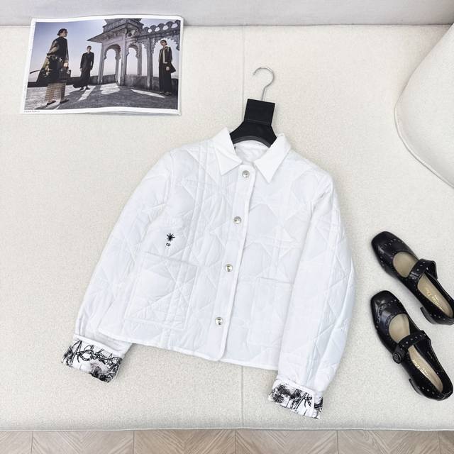 Cd 25Ss Autumn/Winter Newest Princess Diana Cannage Quilted Coat with Furnished