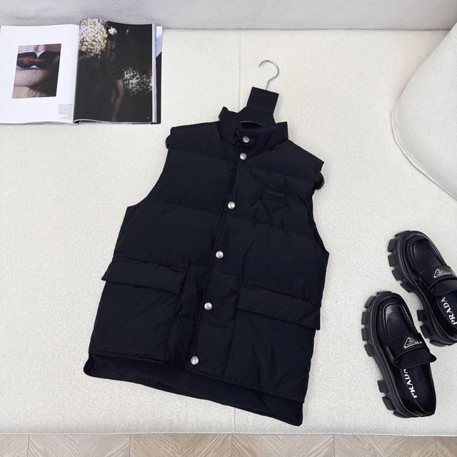 Original quality PD 25Ss Autumn/Winter latest stand-up collar workwear down vest