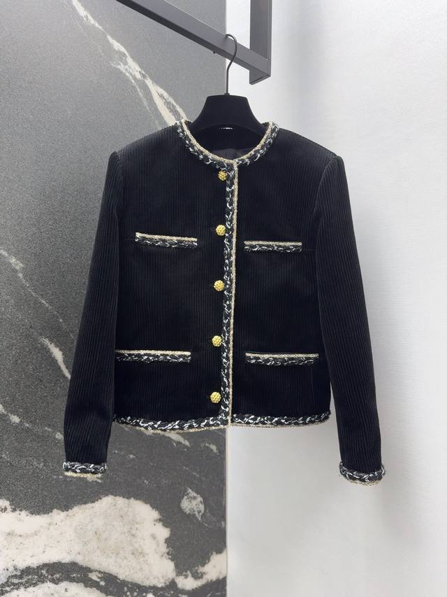 C's 25Ss Fall/Winter New Arrival - Jennie's Same Style Two-Tone Ribbon Trim Jack