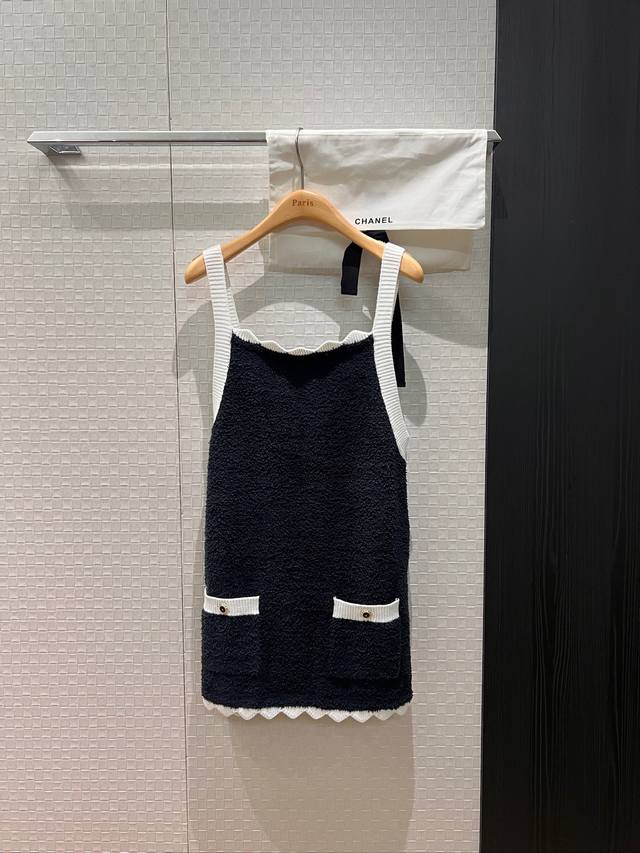 26C New Color Block Lace Camisole Backless Towel Knit Vest, Slim Fit, Youthful,