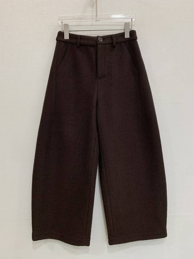 Autumn/Winter New Style Simple Fashion High-Waisted Solid Color Loose Fit Slimm