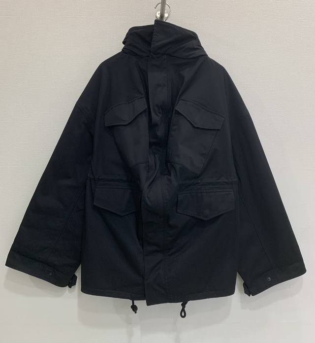 Paris* Home ~ Loose-fitting drawstring adjustable cotton hooded jacket Size: 38