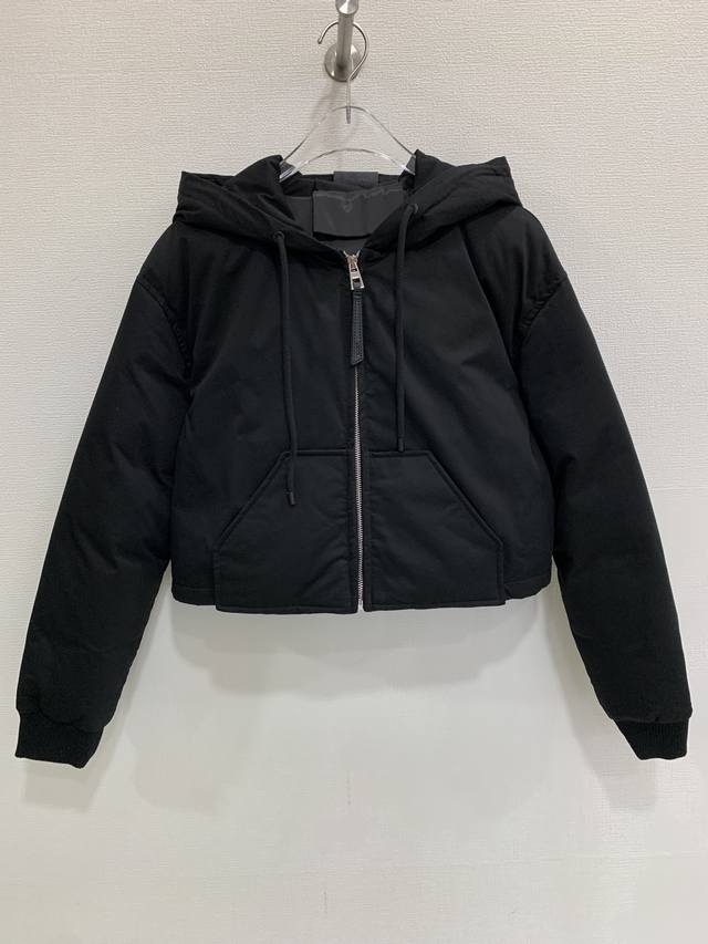 Loew* Premium Simple Warm and Stylish Short Hooded 90% White Duck Down Jacket Si