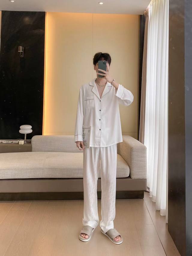 Dior New Autumn/Winter Pajamas Original High-End New Product Pajamas Casual 2-P