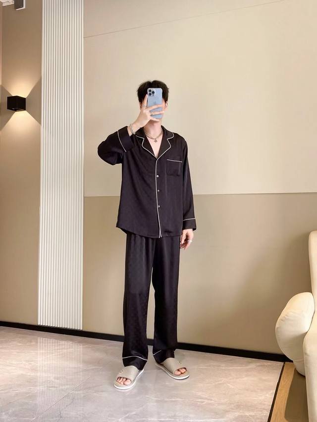 Gucci New Autumn/Winter Pajamas Original High-End New Product Casual 2-Piece Se