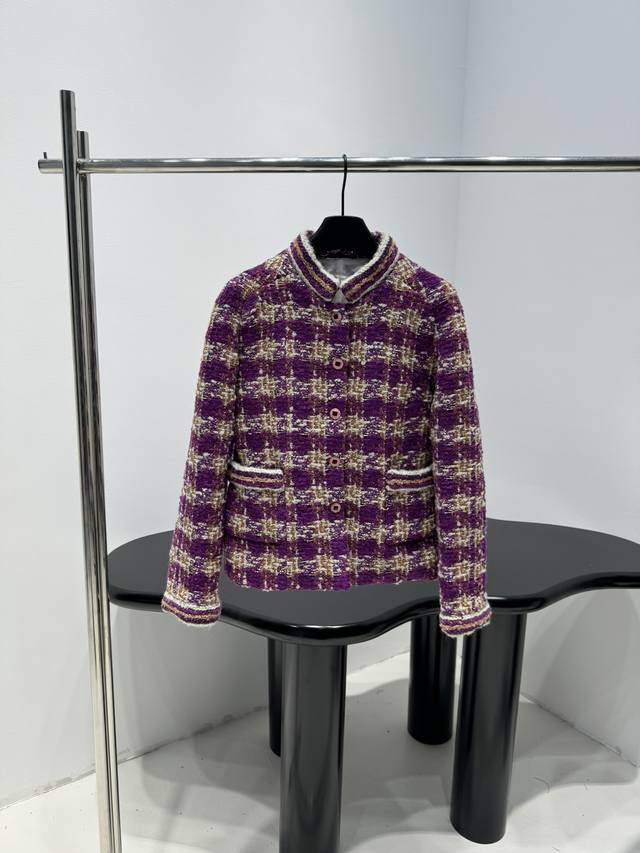 Chanel 25 New Sequin Tweed Jacket Custom Tweed Fabric Custom-Woven and Dyed Yar