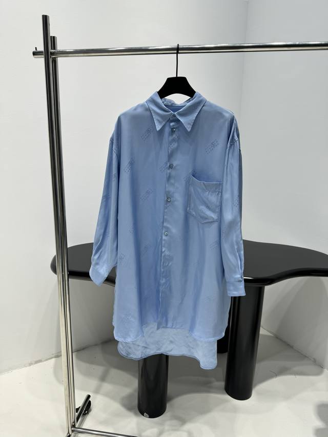 New Arrival Silk Jacquard Long Shirt Mulberry Silk Jacquard Knit Fabric Adorned