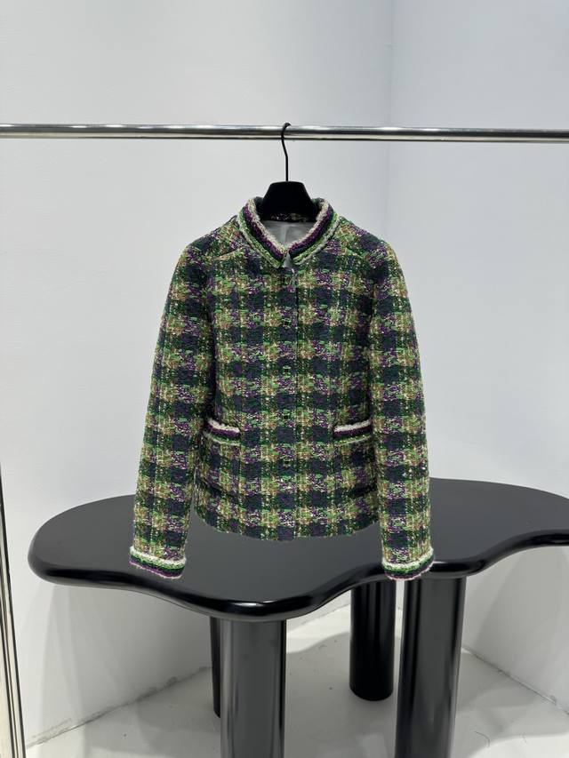 Chanel 25 New Sequin Tweed Jacket Custom Tweed Fabric Custom-Woven and Dyed Yar