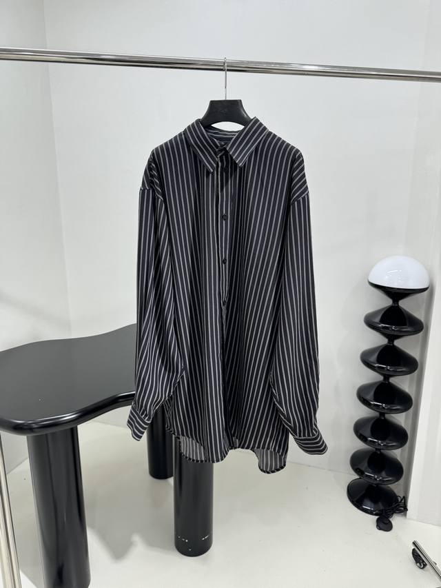 New Cotton Striped Shirt Soft cotton fabric, custom plaid fabric Curved hem, dr