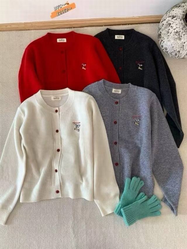 Little Pony Embroidery 2025 Autumn/Winter New Korean Style Age-Reducing Comfort