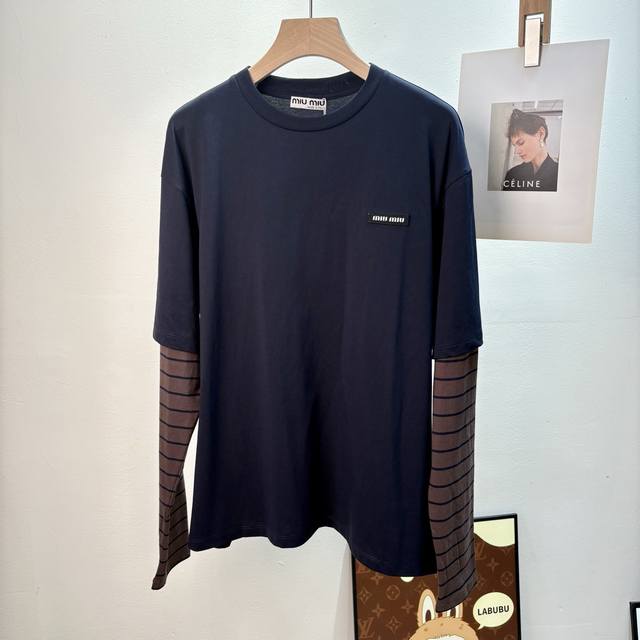 Miu's Autumn Hot Item is Here! This Miu Miu faux two-piece is so clever! The fau