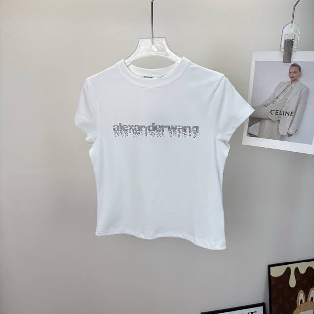 Alexander Wang Spring/Summer 2026 New Slim Fit Tee Made of 260G heavyweight fab