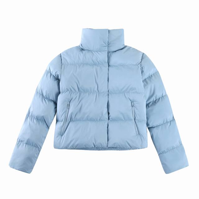 Short Gold Label Cotton Stand Collar Jacket Size: Colors: Black, Ivory, Navy Bl