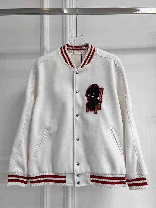 High-quality Dio* new letter baseball jacket Original Dior letter on the back o