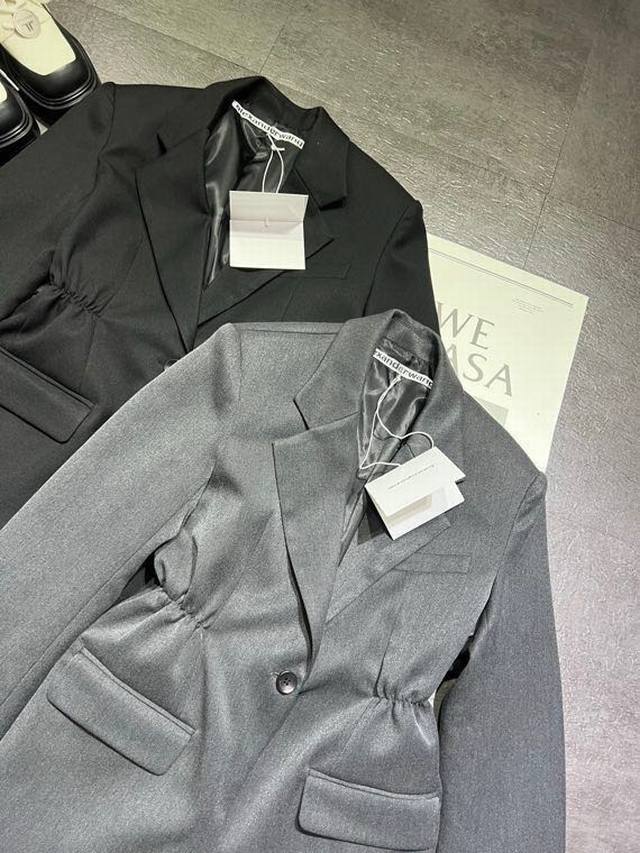 pp Alexanderwan* Elastic Waist Suit Jacket is now available! Two colors updated