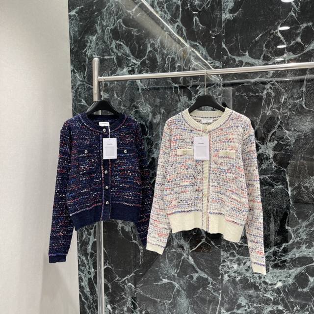 Chanel Fall/Winter 2025 New Color-Blocked Knit Cardigan. The all-over multi-col