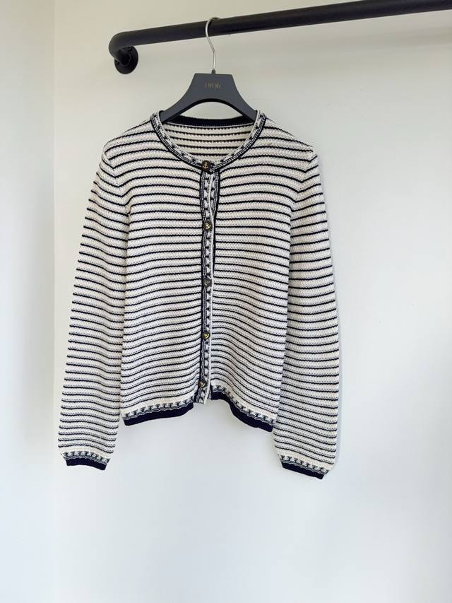 Dio26 Early Spring New Color-Blocked Cotton Knit Marini