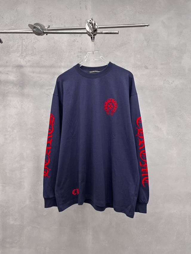 Chrome Hearts | New Long-Sleeve T-Shirt, ready-to-wear wash with 6-point flocki