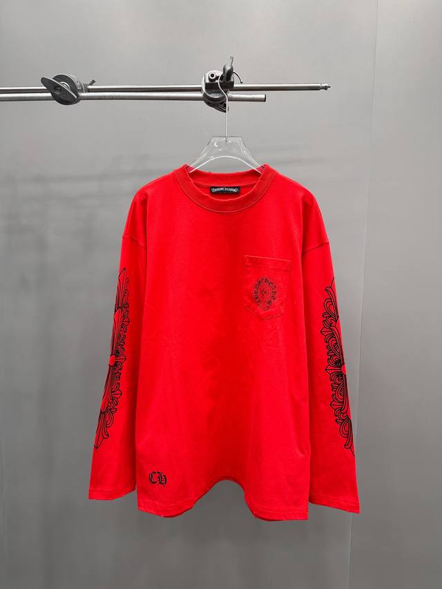 Chrome Hearts | New Long-Sleeve T-Shirt, Garment Washed and Dampered Finish wit