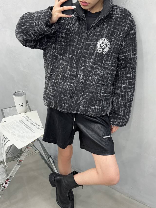 Chrome Hearts | New Down Jacket, classic printed label, custom-woven coarse-spu