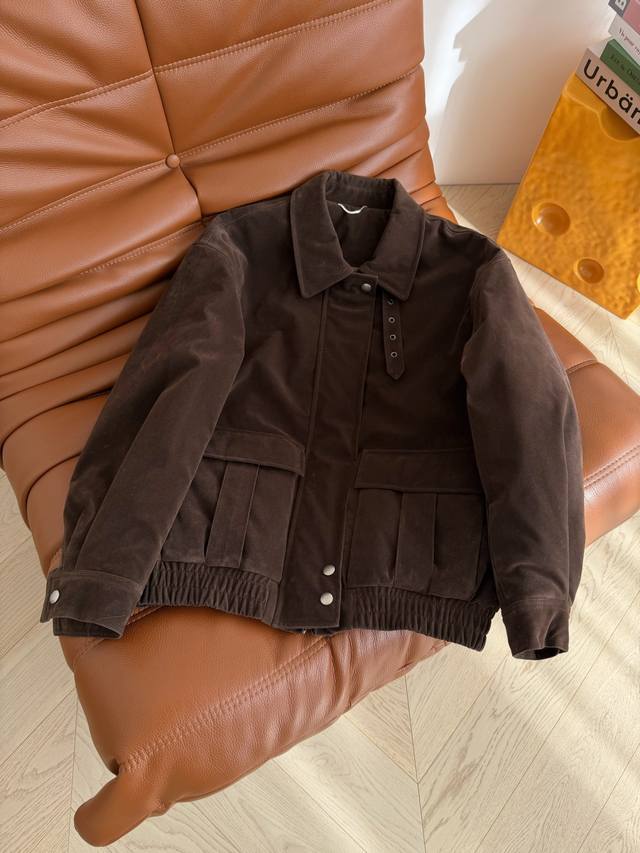 25Fw Retro Series Suede Cotton Jacket, Winter Retro Maillard Color Scheme, Super
