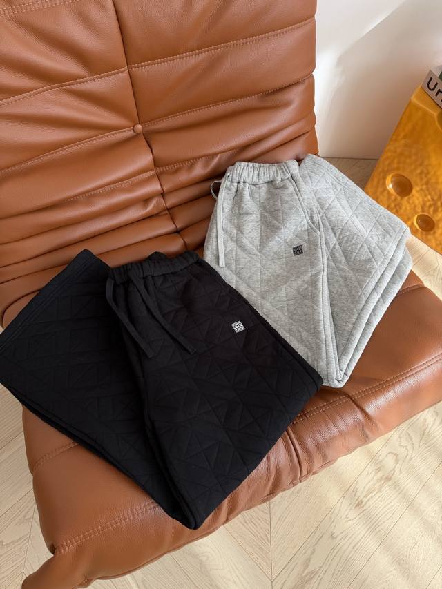 Winter Stylish Cotton Pants 25 Fw Classic Logo Embroidered Stitched Cotton Pants