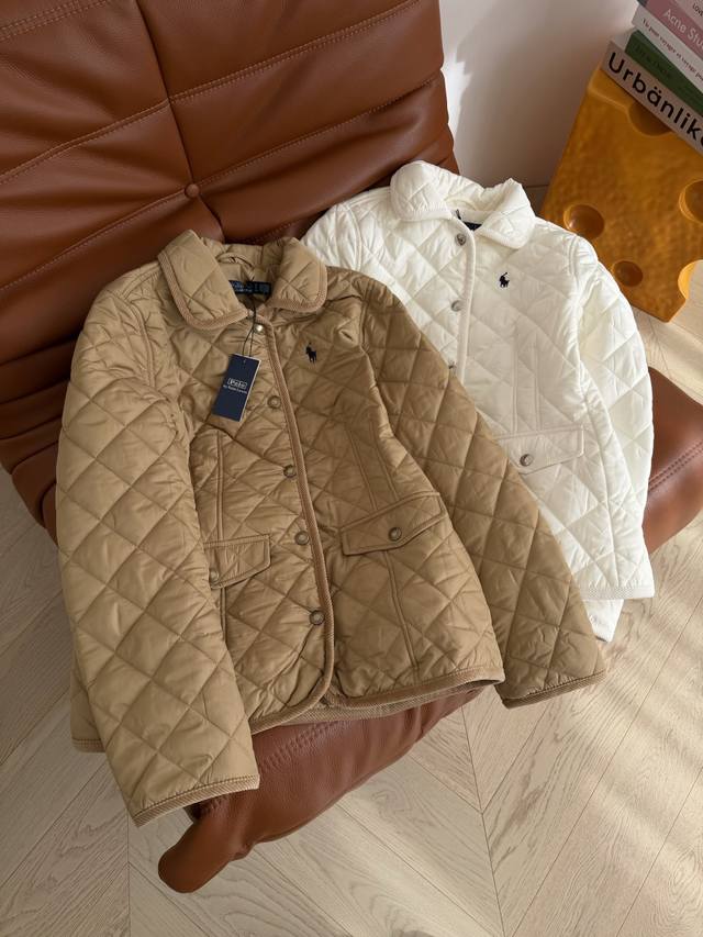 25 New Retro Pony Pattern Embroidered Cotton Jacket, Slim Fit, Adjustable Waist