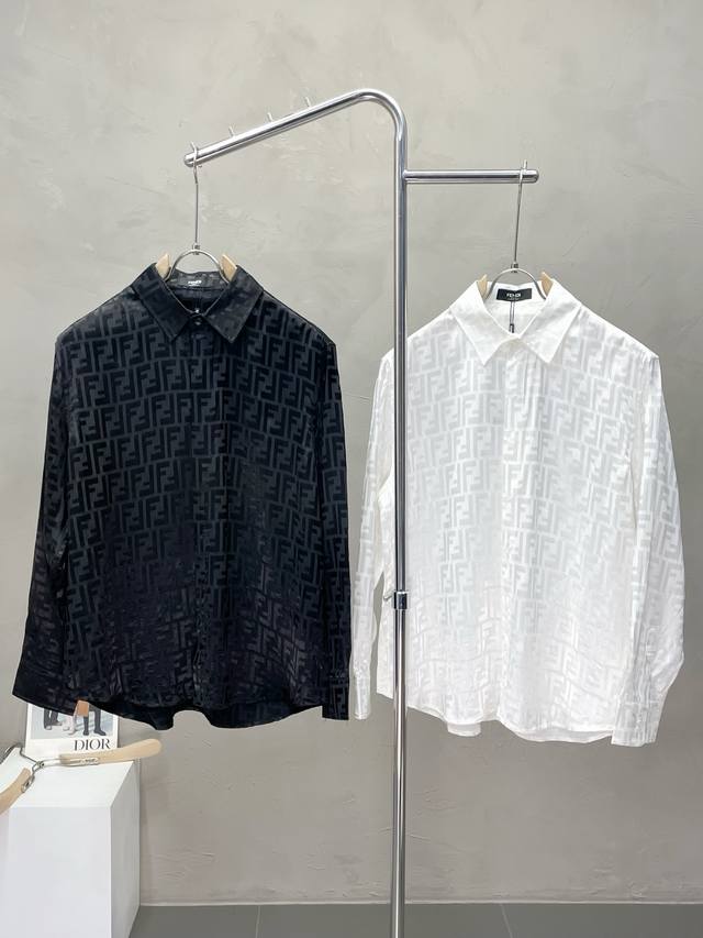 Fendi Exclusive New Original Men's Casual Spring/Summer Shirt, High-End Customiz