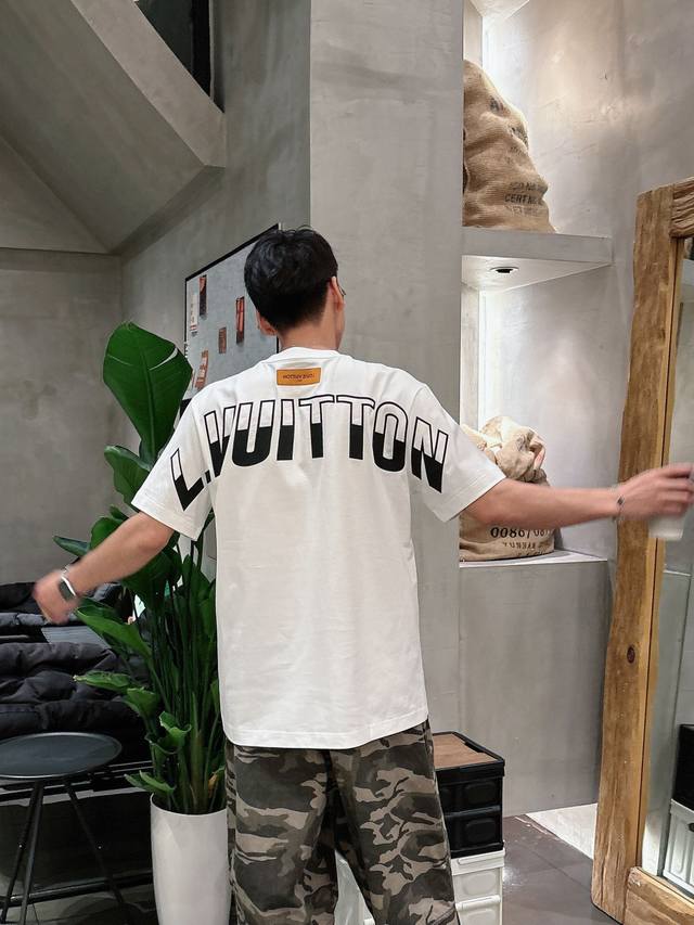 Lv 2025 Spring/Summer New Unisex Short-Sleeve T-Shirt! Custom-made pure cotton f