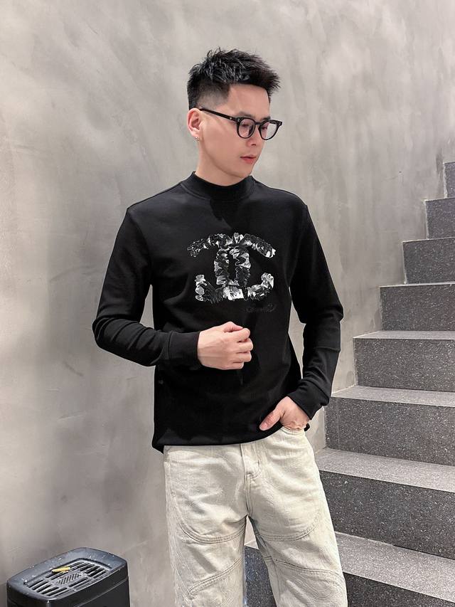 New Autumn/Winter Style Ch*Nel Cc Logo Simple Embroidery Thickened Round Neck Lo