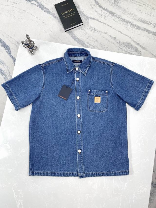 High-quality version Louis Vuitton 25Ss new denim short-sleeved Pharrell Willia