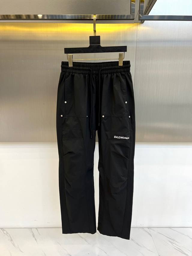 Balenciaga, 25S Spring/Summer New Men's Drawstring Casual Cargo Pants. Newly re