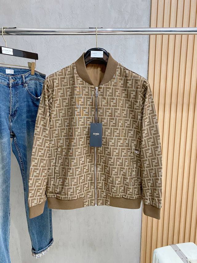 Fendi Autumn/Winter New Arrival Casual Jacket. Made from a custom-supplied nylo