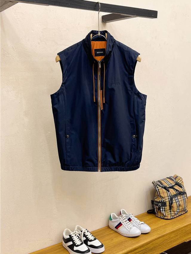 Zegna Thin Cotton Vest 2025 Early Autumn New Arrival Hot Item Retail New Casual