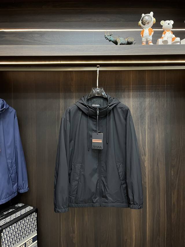Zegna 2025Ss Early Autumn New Arrival: Zegna Hooded Jacket. A popular autumn sty