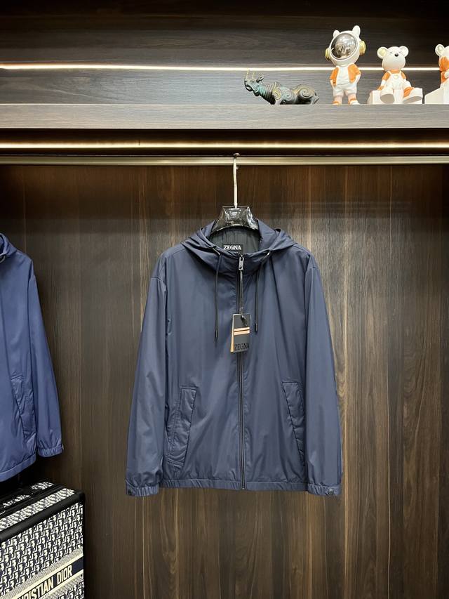 Zegna 2025Ss Early Autumn New Arrival: Zegna Hooded Jacket. A popular autumn sty