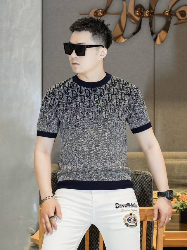 Dio 2025Fw Autumn/Winter New Men's Fashion Casual Imported Mulberry Silk Short-S