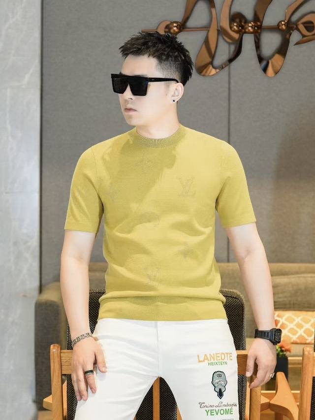 Louis Vuitt 2025Fw Autumn/Winter New Men's Fashion Casual Imported Mulberry Silk