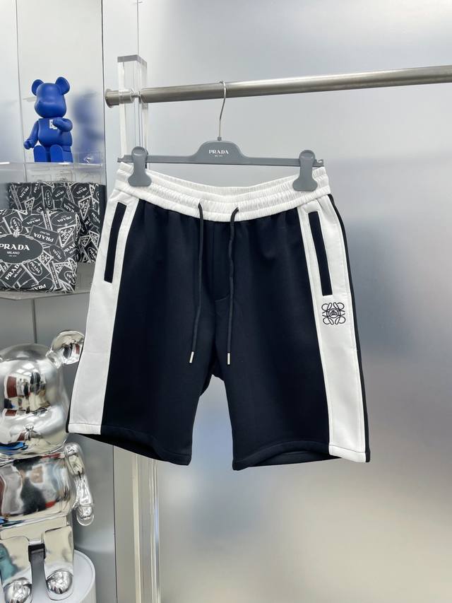 Loe Le Creuset 2025 Spring/Summer Embroidered Letter Cargo Shorts Rr Very comfor