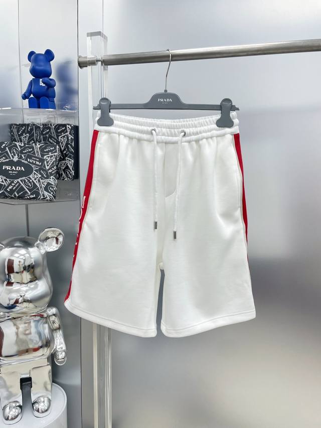 Mon Moncler 2025 Spring/Summer Webbing Letter Casual Shorts Rr Very comfortable